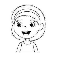 little girl daughter character vector illustration design