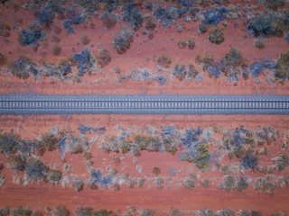 Remote traintracks in the Outback