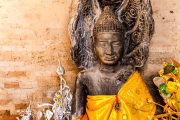 Close-up BUDDHIST SHRINE, EAST MEBON, SIEM REAP, CAMBODIA.