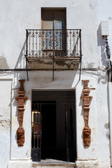 Old entrance in the Spanish city of Tarifa. Andalusia.