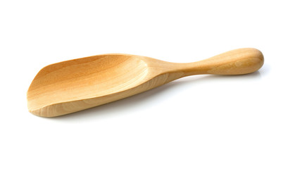 wooden spoon isolated on white background
