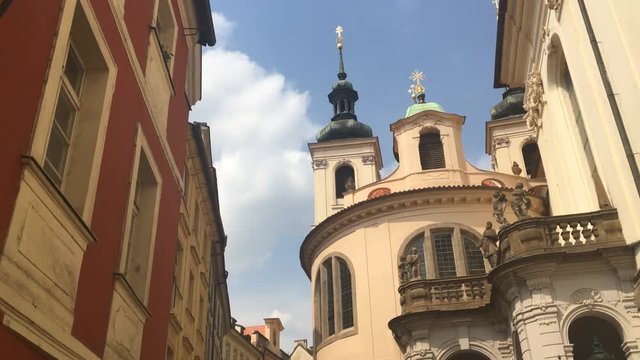 Exterior views of famous Salvator Church in of the old town of Prague, Czech Republic