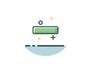 minus icon design illustration,line filled style design, designed for web and app