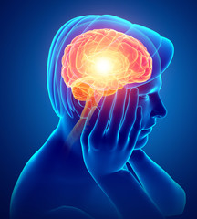 Male Feeling Headache