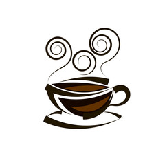 Logo coffee vector template