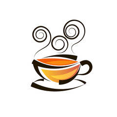 Logo design tea logo vector template.