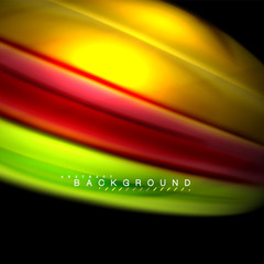 Fluid mixing colors vector wave abstract background design. Colorful mesh waves