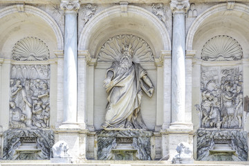 Rome, Italy, Fountain of Moses (happy water fountain)