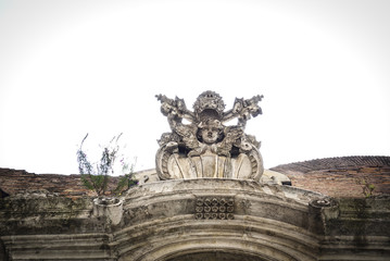 Obraz premium coat of arms in noble families of Rome and the papacy