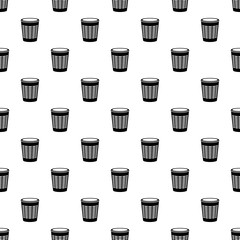 Dustbin icon. Simple illustration of dustbin vector icon for web