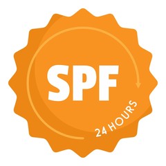 Spf logo. Flat illustration of spf vector logo for web design