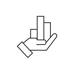 Finance Vector Flat Icon or Button