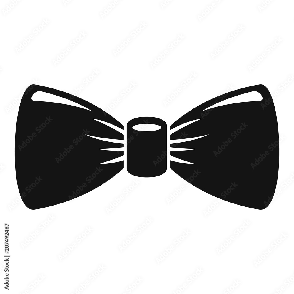 Poster retro bow tie icon. simple illustration of retro bow tie vector icon for web design isolated on whit