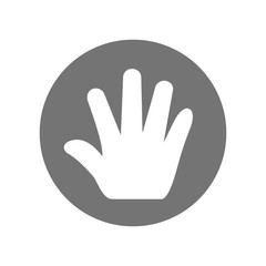 finger logo. hand icon. like symbol. vector eps 10.