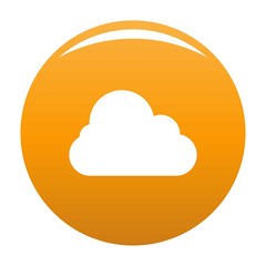 Stratus icon. Simple illustration of stratus vector icon for any design orange