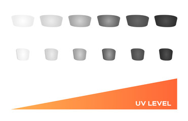 Photochromic lens vector . uv can change the color