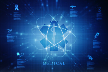 2d illustration Health care and medical logo 