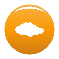 Sky icon. Simple illustration of sky vector icon for any design orange