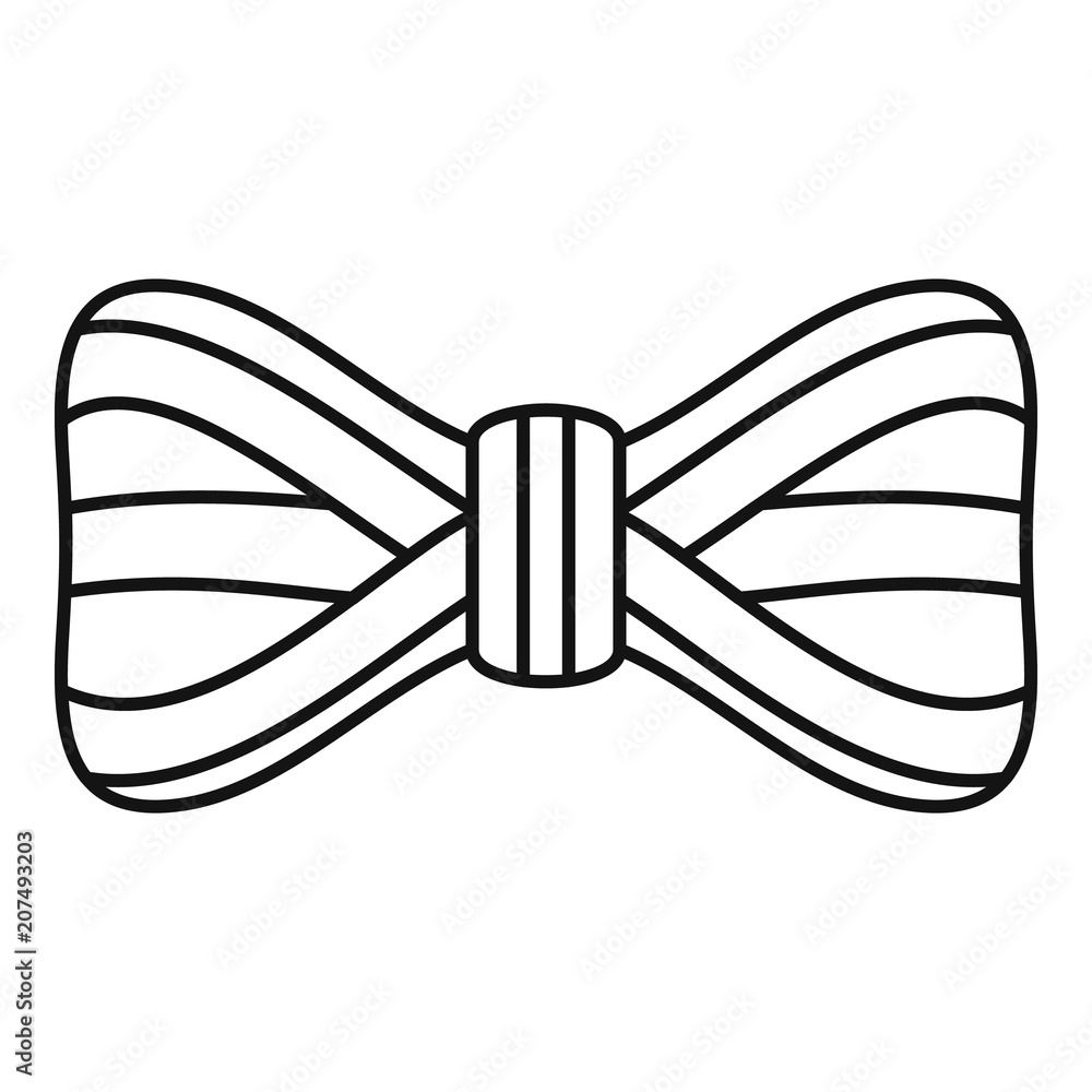Poster retro bow tie icon. outline retro bow tie vector icon for web design isolated on white background