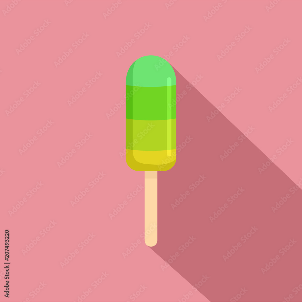 Aufkleber lime ice cream icon. flat illustration of lime ice cream vector icon for web design