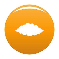 Storm icon. Simple illustration of storm vector icon for any design orange