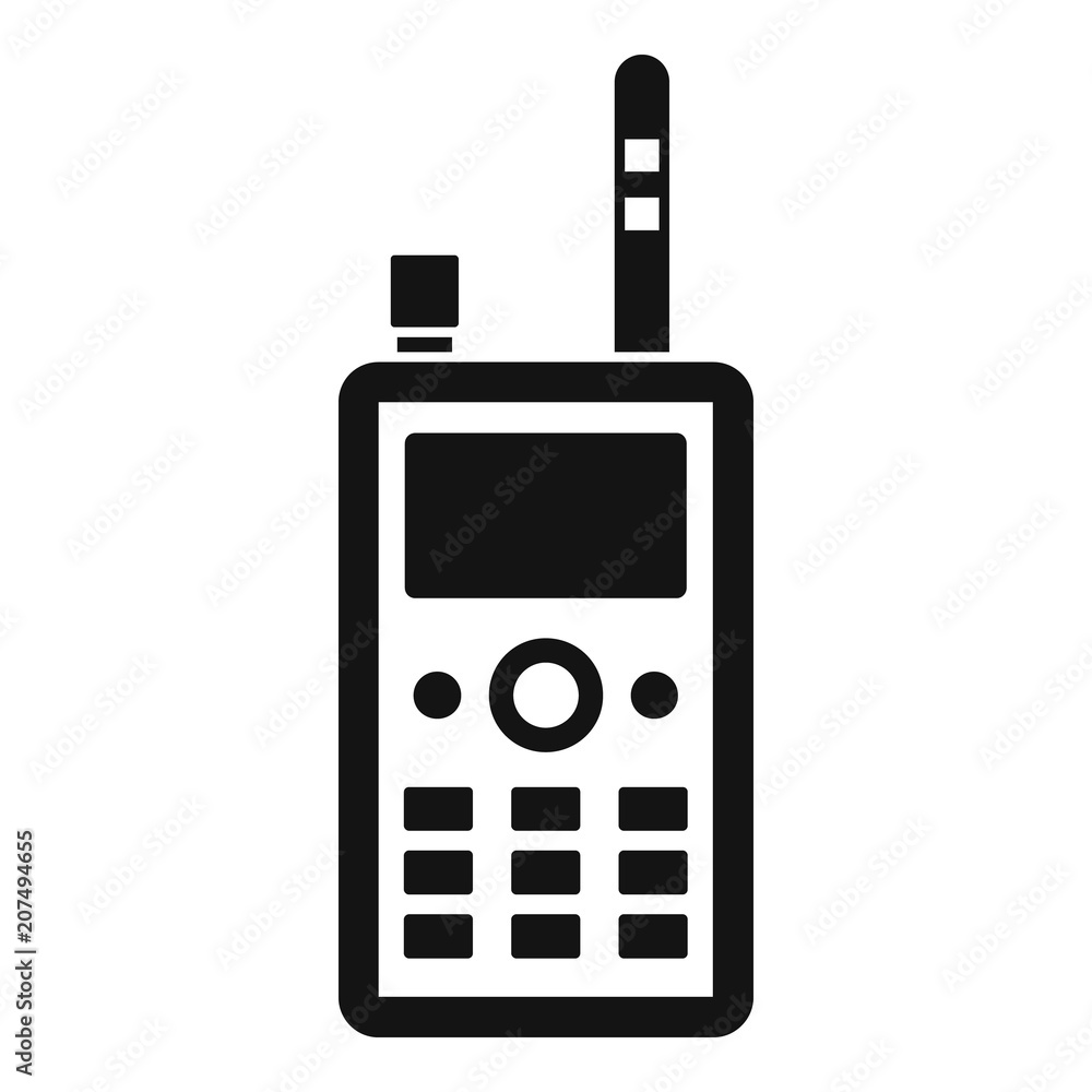 Poster talkie radio icon. simple illustration of talkie radio vector icon for web design isolated on white 