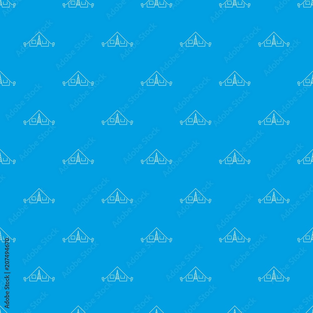 Poster tent pattern vector seamless blue repeat for any use