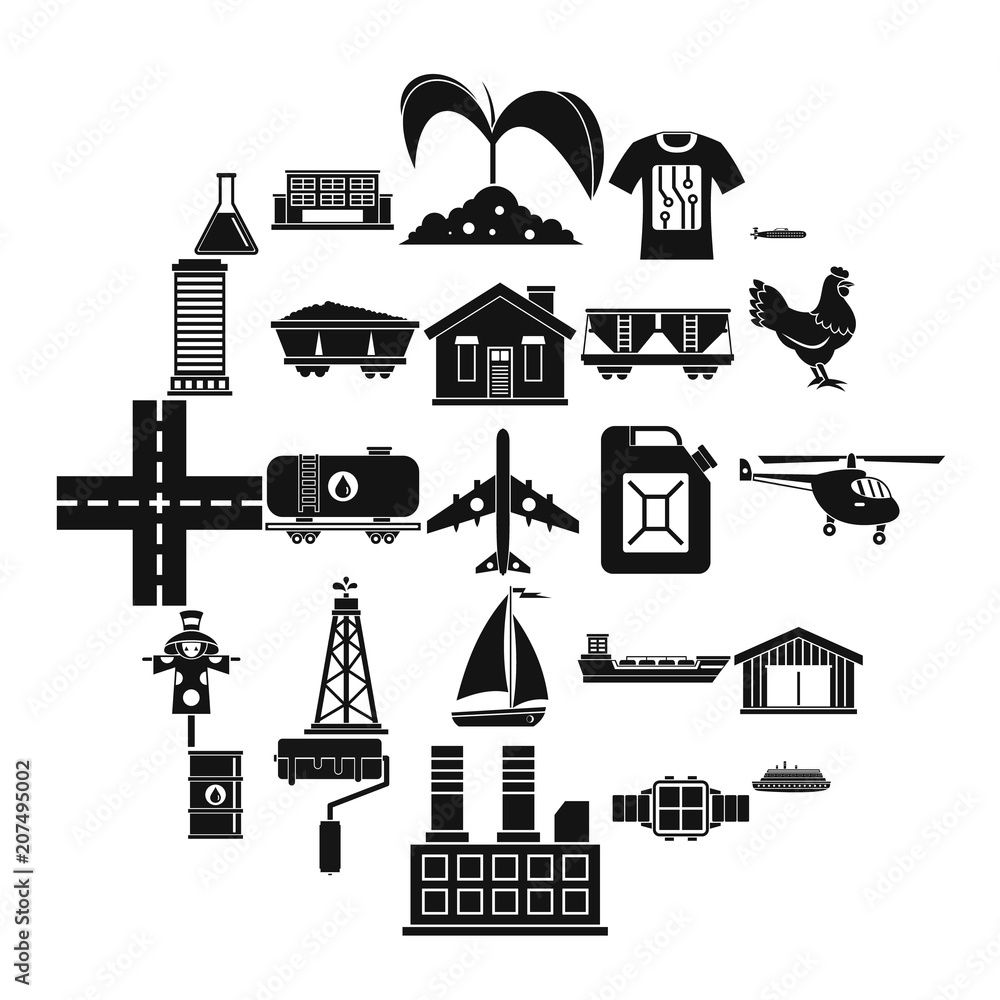 Poster production icons set. simple set of 25 production vector icons for web isolated on white background