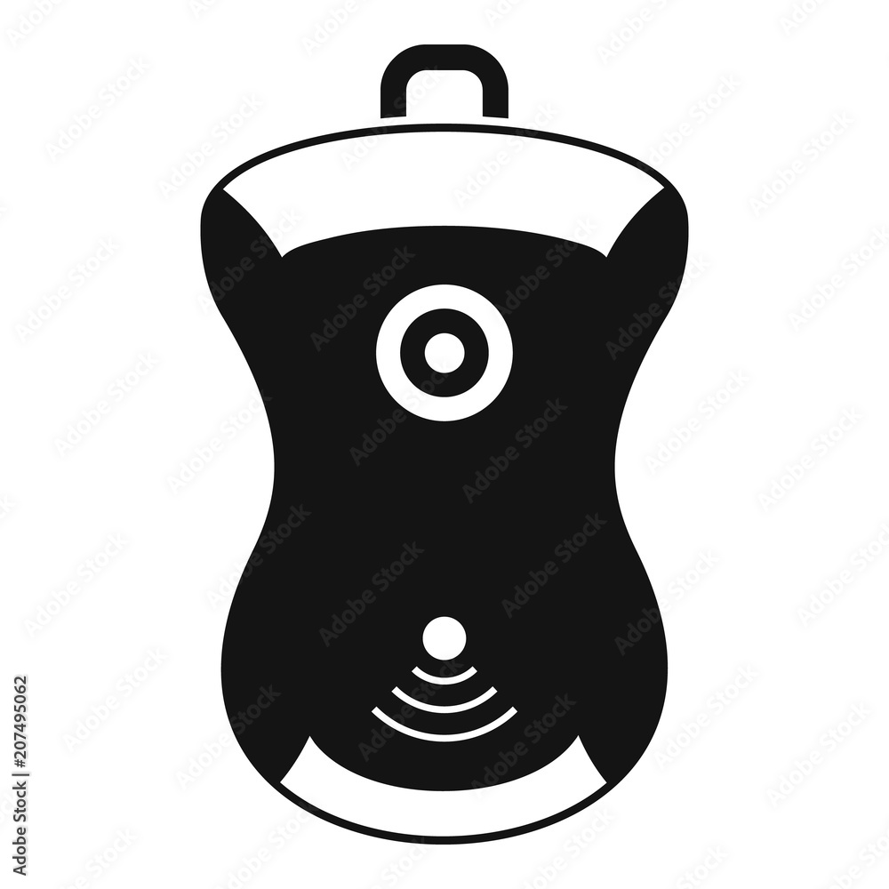 Poster gps device location icon. simple illustration of gps device location vector icon for web design isol