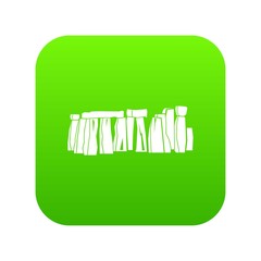 Stonehenge icon digital green for any design isolated on white vector illustration