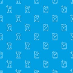 Jerrycan with drop pattern vector seamless blue repeat for any use