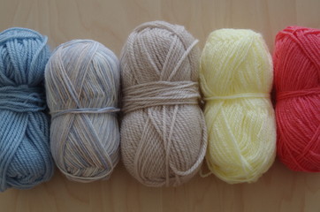 Pelotes de laine pour crochet ou tricot