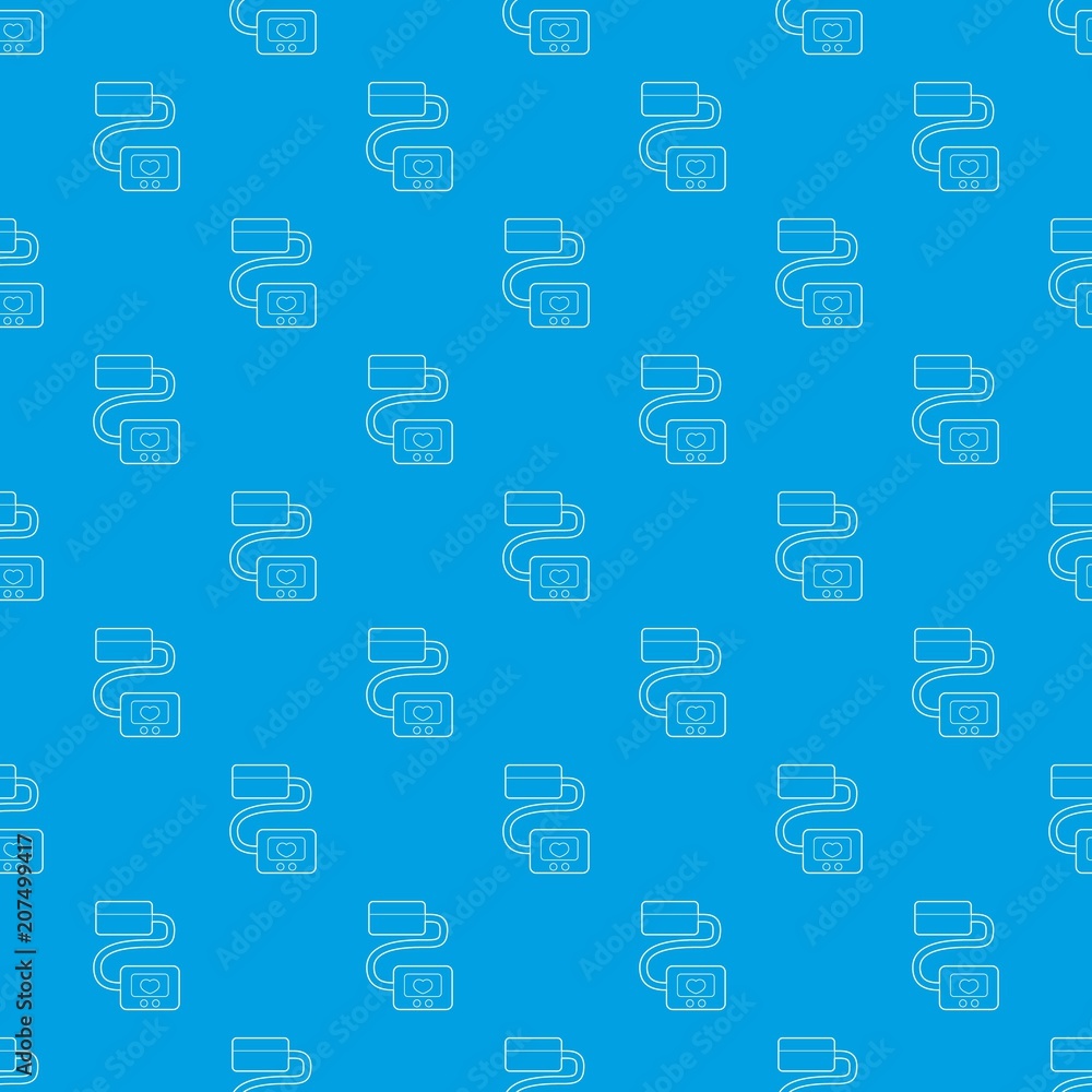 Poster tonometer pattern vector seamless blue repeat for any use