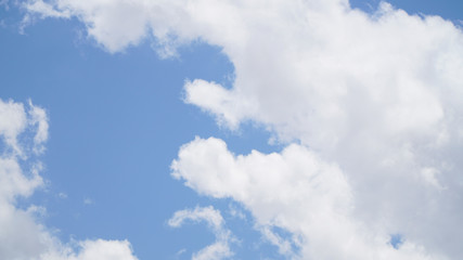 Obraz premium Clouds and clear blue sky