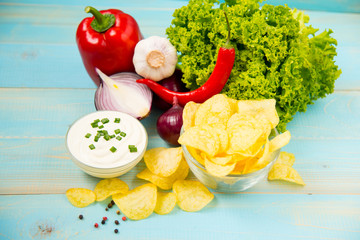 Potato chips homemade