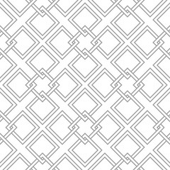Light gray geometric ornament. Seamless pattern