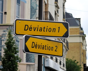 Obraz premium déviation 1, déviation 2.