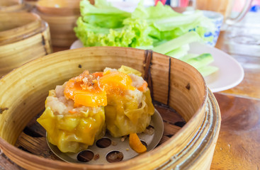 dim sum - steamed Minced pork dumplings