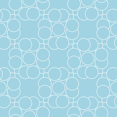 Navy blue and white geometric seamless pattern