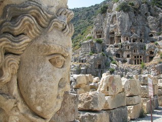 Lician Necropolis. Myra. Turkey