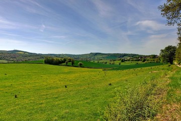 Fototapeta na wymiar Paysage rural en Bourgogne.