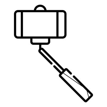 Selfie stick icon.