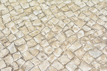 Naklejka premium Handmade typical portuguese cobblestone