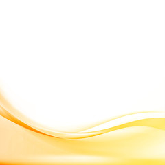 Bright vivid orange color graphic wave layout template