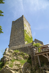 Fototapeta na wymiar Sulzberg - Burg - Allgäu - Turm - Kempten