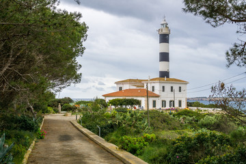 Mallorca, Ancient lighthouse of fishing village Portocolom