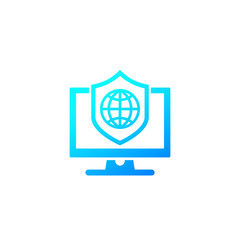 computer security icon, vector