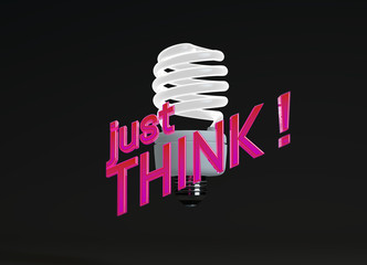Just THINK ! - obrazy, fototapety, plakaty