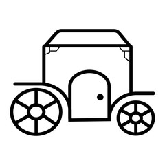 Carriage icon vector