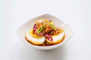 Egg with Tamarind Sauce,Thai food